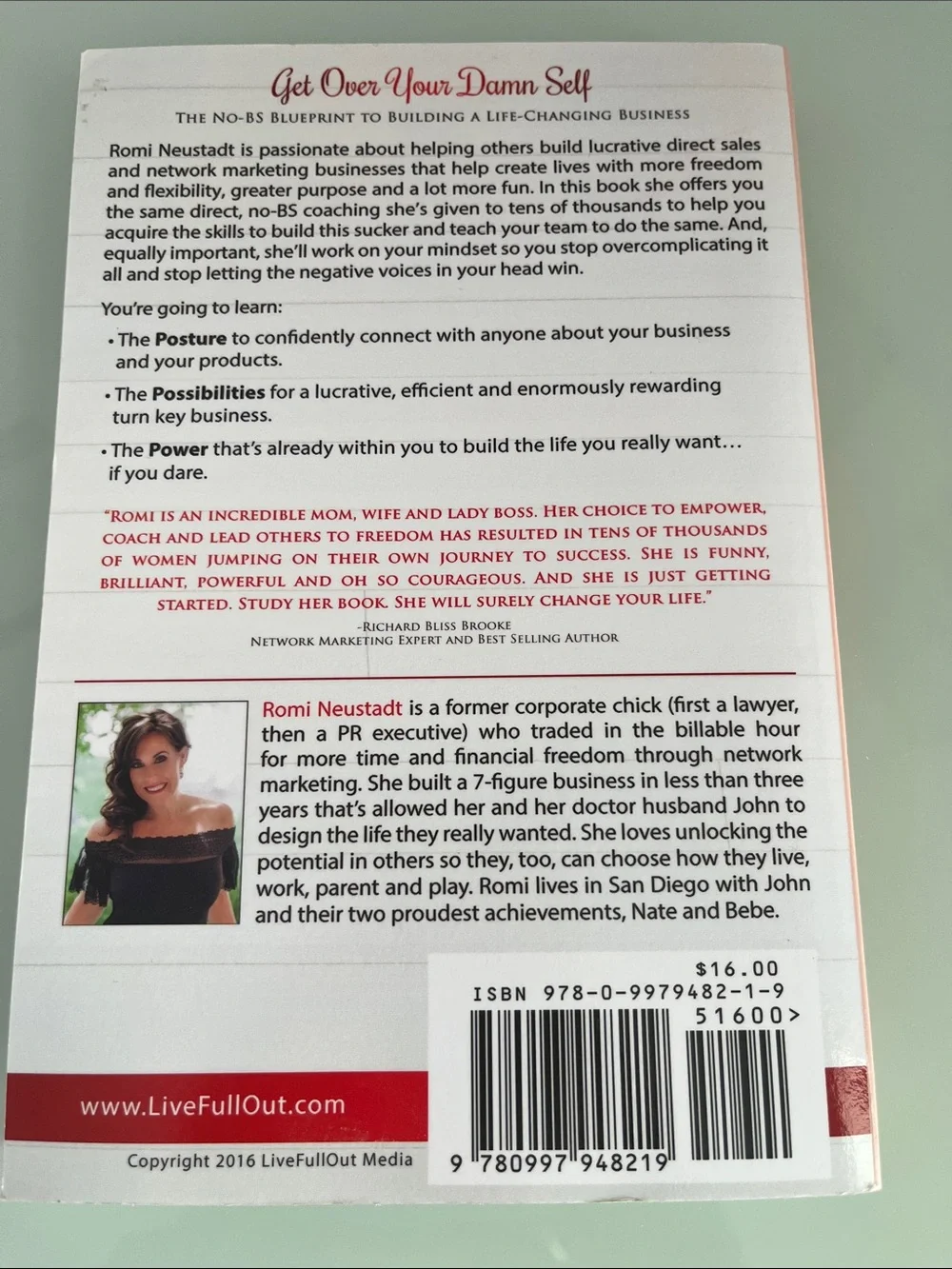 Get Over Your Damn Self Book by Rome Neustadt